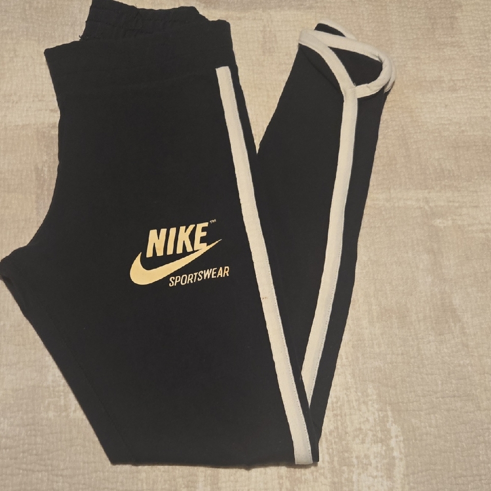 Nike Kids Black and White Joggers